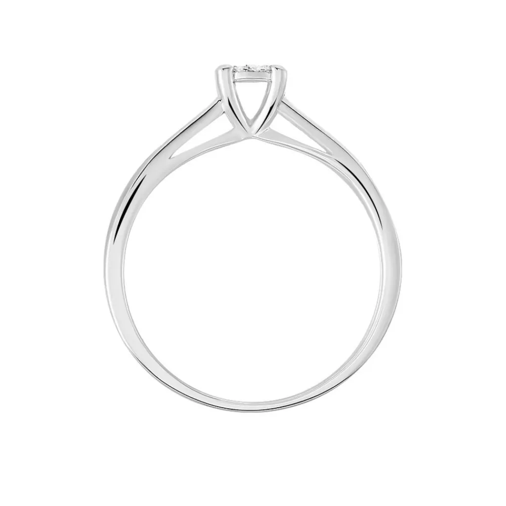 Histoire d'Or Bague Solitaire Artemis or blanc diamant Discount