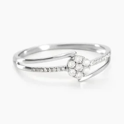 Histoire d'Or Bague Solitaire Atalante Or Blanc Diamant Discount