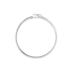 Histoire d'Or Bague Solitaire Atalante Or Blanc Diamant Discount