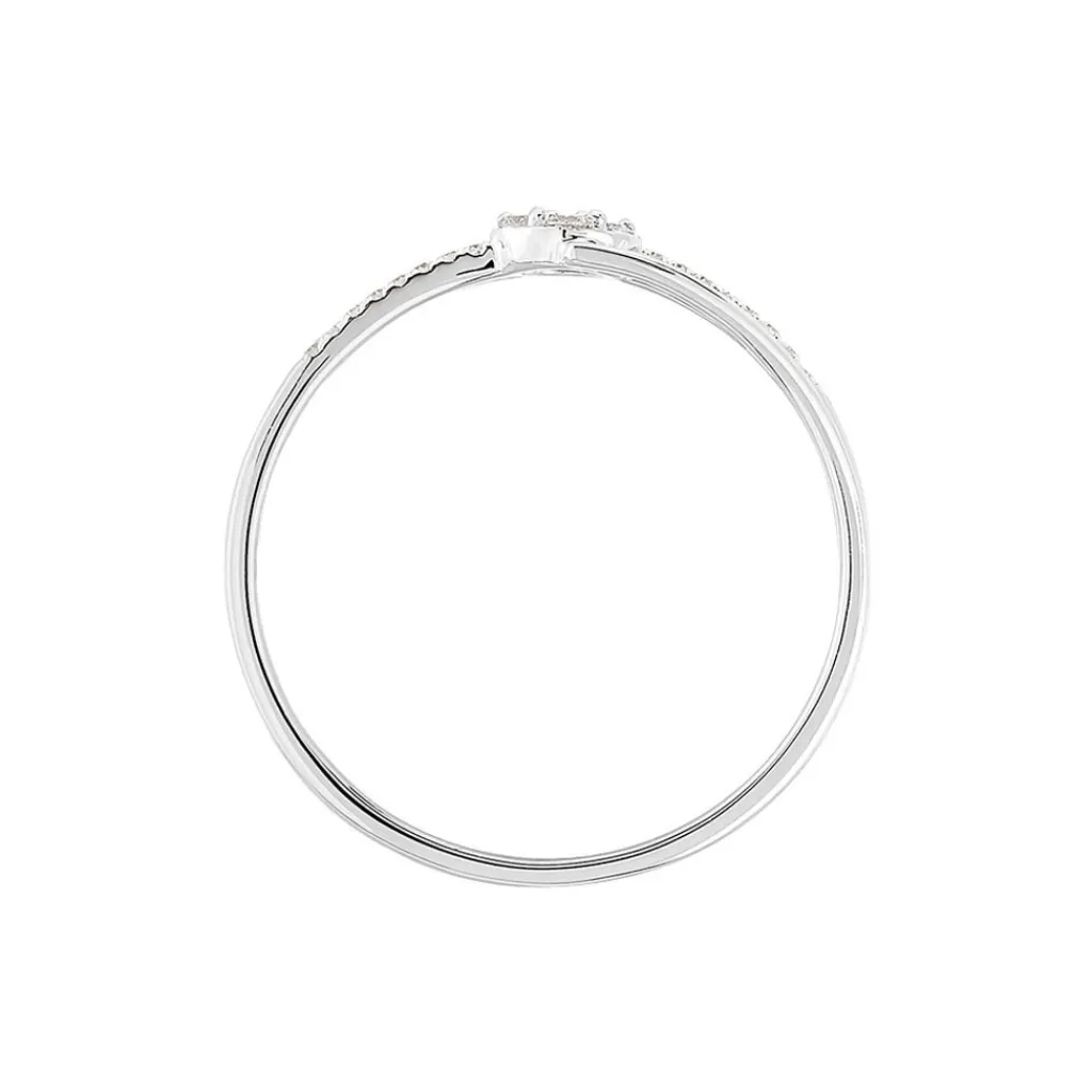Histoire d'Or Bague Solitaire Atalante Or Blanc Diamant Discount