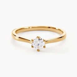 Histoire d'Or Bague Solitaire Athena or jaune diamant Clearance