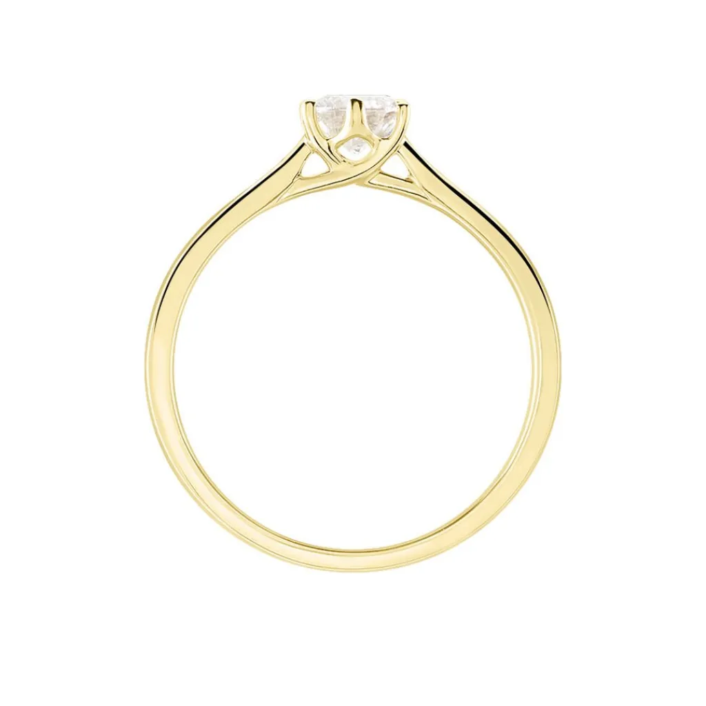 Histoire d'Or Bague Solitaire Athena or jaune diamant Clearance
