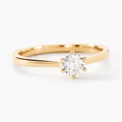 Histoire d'Or Bague Solitaire Athena or jaune diamant Online