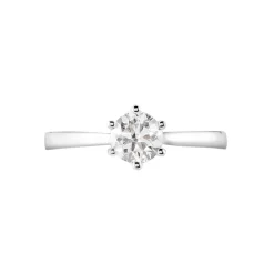 Histoire d'Or Bague Solitaire Athena or blanc diamant Discount