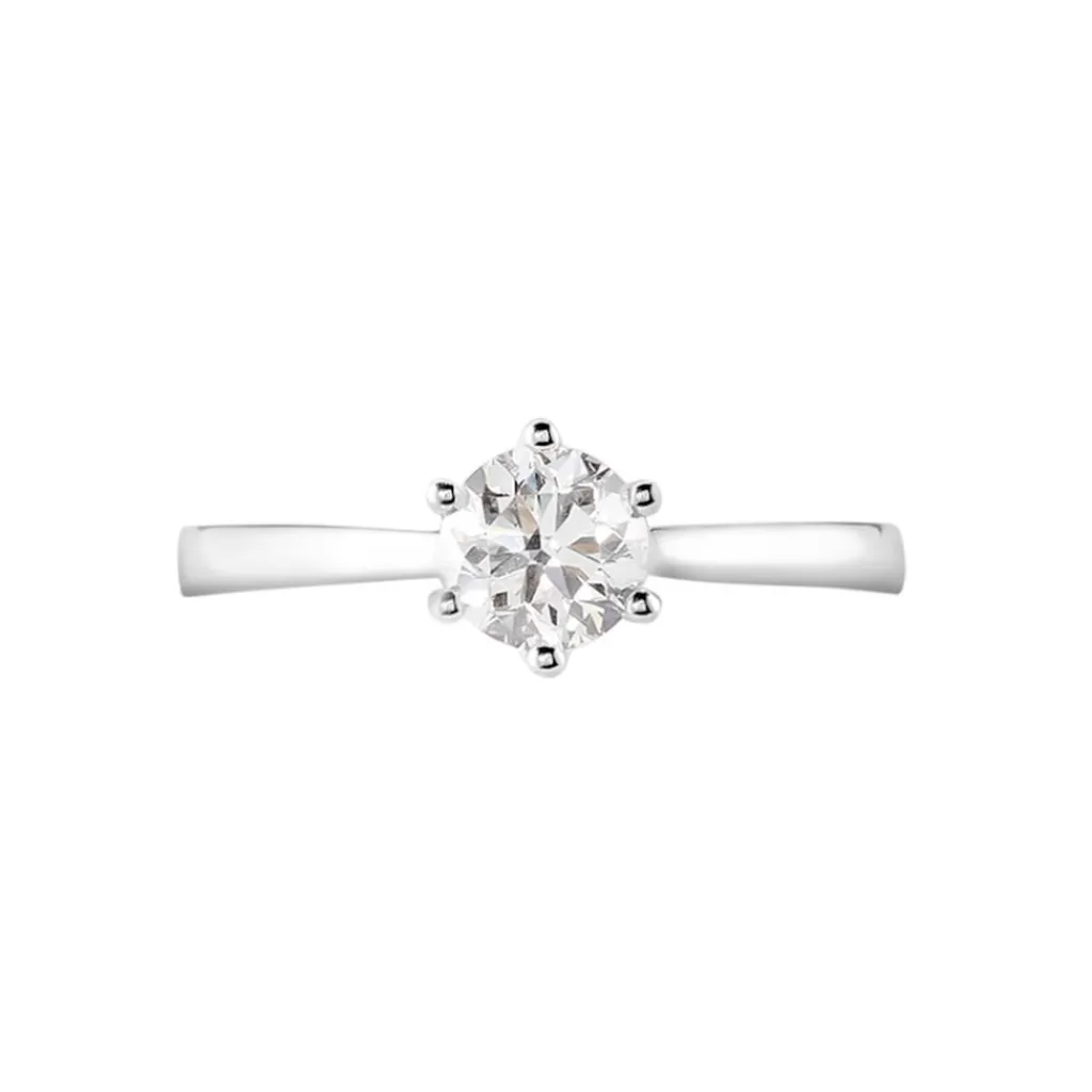 Histoire d'Or Bague Solitaire Athena or blanc diamant Discount