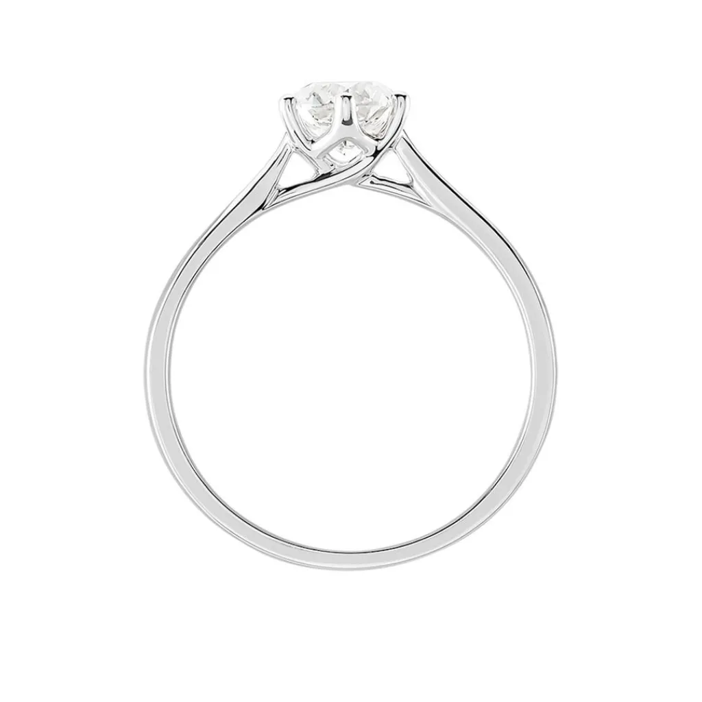 Histoire d'Or Bague Solitaire Athena or blanc diamant Discount