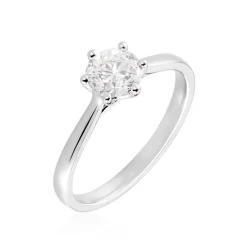 Histoire d'Or Bague Solitaire Athena or blanc diamant Hot