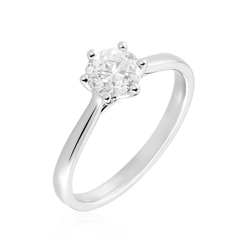 Histoire d'Or Bague Solitaire Athena or blanc diamant Hot