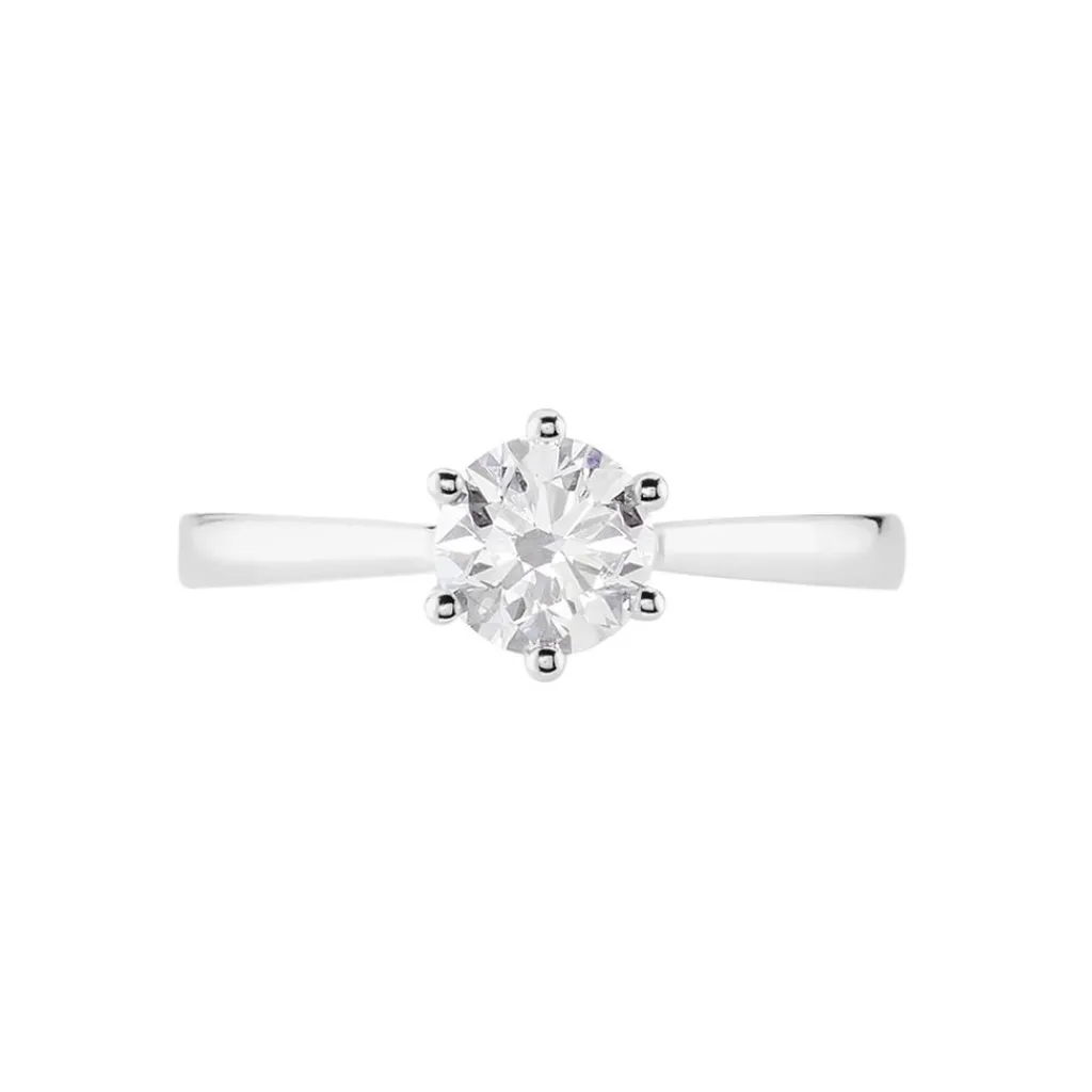 Histoire d'Or Bague Solitaire Athena or blanc diamant Hot