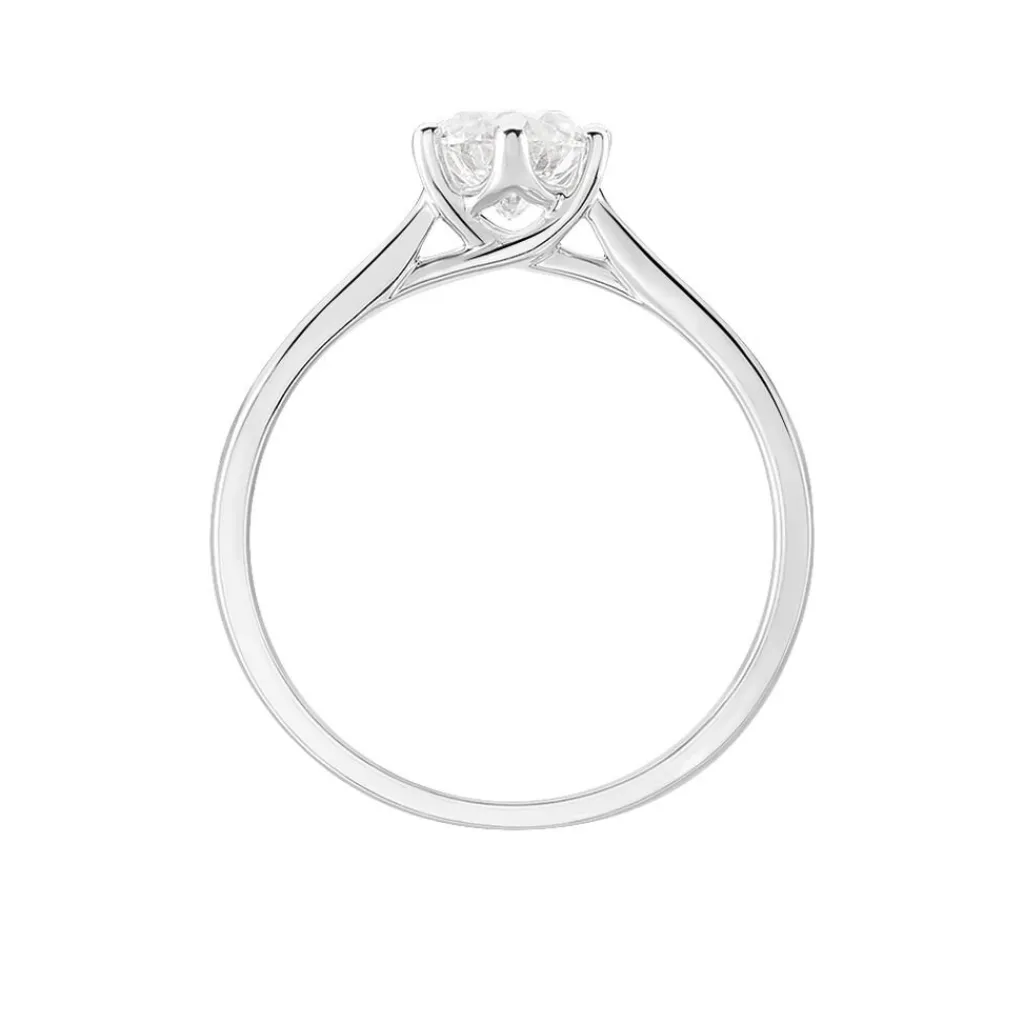 Histoire d'Or Bague Solitaire Athena or blanc diamant Hot
