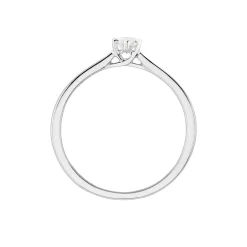 Histoire d'Or Bague Solitaire Athena or blanc diamant Discount