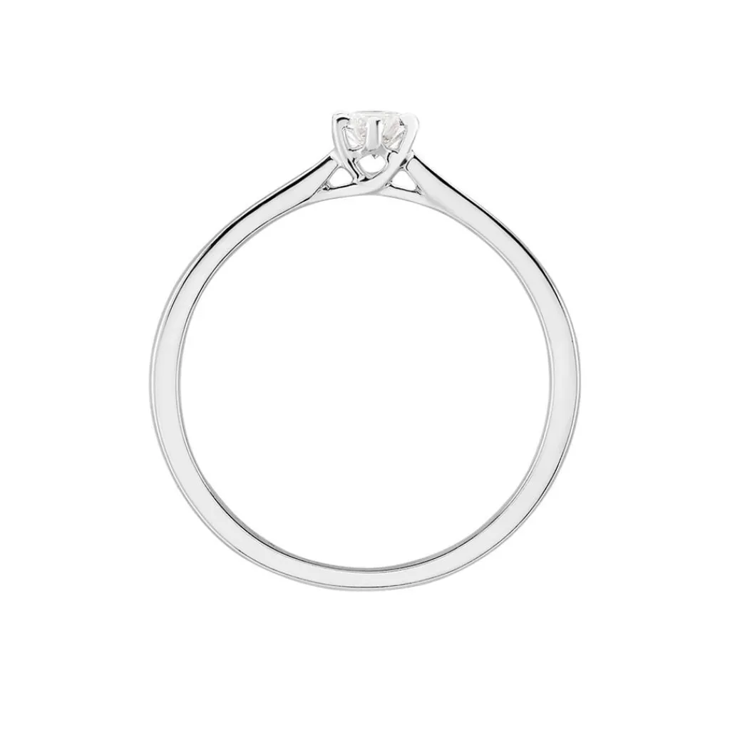 Histoire d'Or Bague Solitaire Athena or blanc diamant Discount