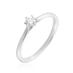 Histoire d'Or Bague Solitaire Athena or blanc diamant Discount