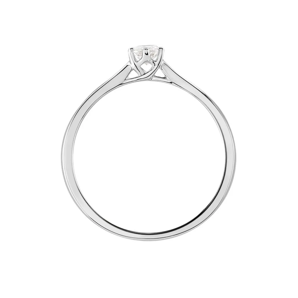 Histoire d'Or Bague Solitaire Athena or blanc diamant Discount