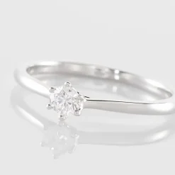 Histoire d'Or Bague Solitaire Athena or blanc diamant Discount