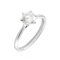 Histoire d'Or Bague Solitaire Athena or blanc diamant Sale