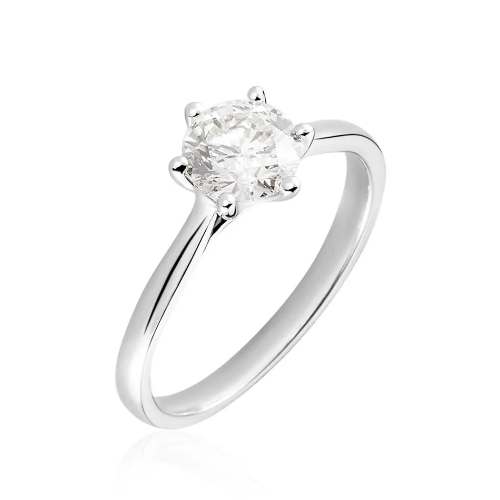 Histoire d'Or Bague Solitaire Athena or blanc diamant Sale