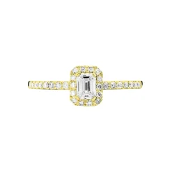 Histoire d'Or Bague Solitaire Barbara Or Jaune Diamant Outlet
