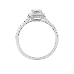 Histoire d'Or Bague Solitaire Cadmos Argent Blanc Oxyde De Zirconium New