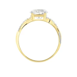 Histoire d'Or Bague Solitaire Caralyn Or Jaune Oxyde De Zirconium Hot