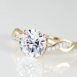 Histoire d'Or Bague Solitaire Caralyn Or Jaune Oxyde De Zirconium Hot