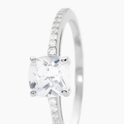 Histoire d'Or Bague Solitaire Celina Argent Blanc Oxyde De Zirconium Discount