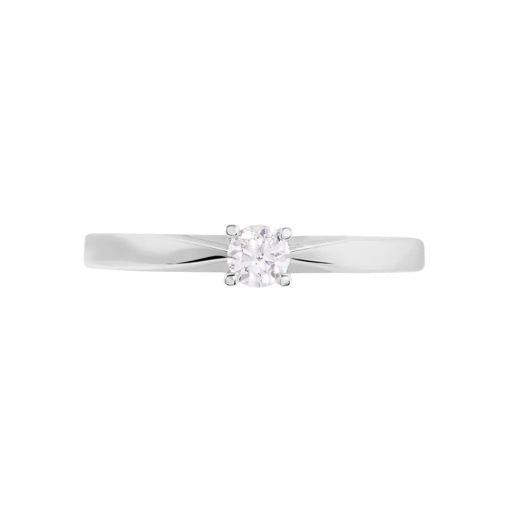 Histoire d'Or Bague Solitaire Celina Or Blanc Diamant Discount
