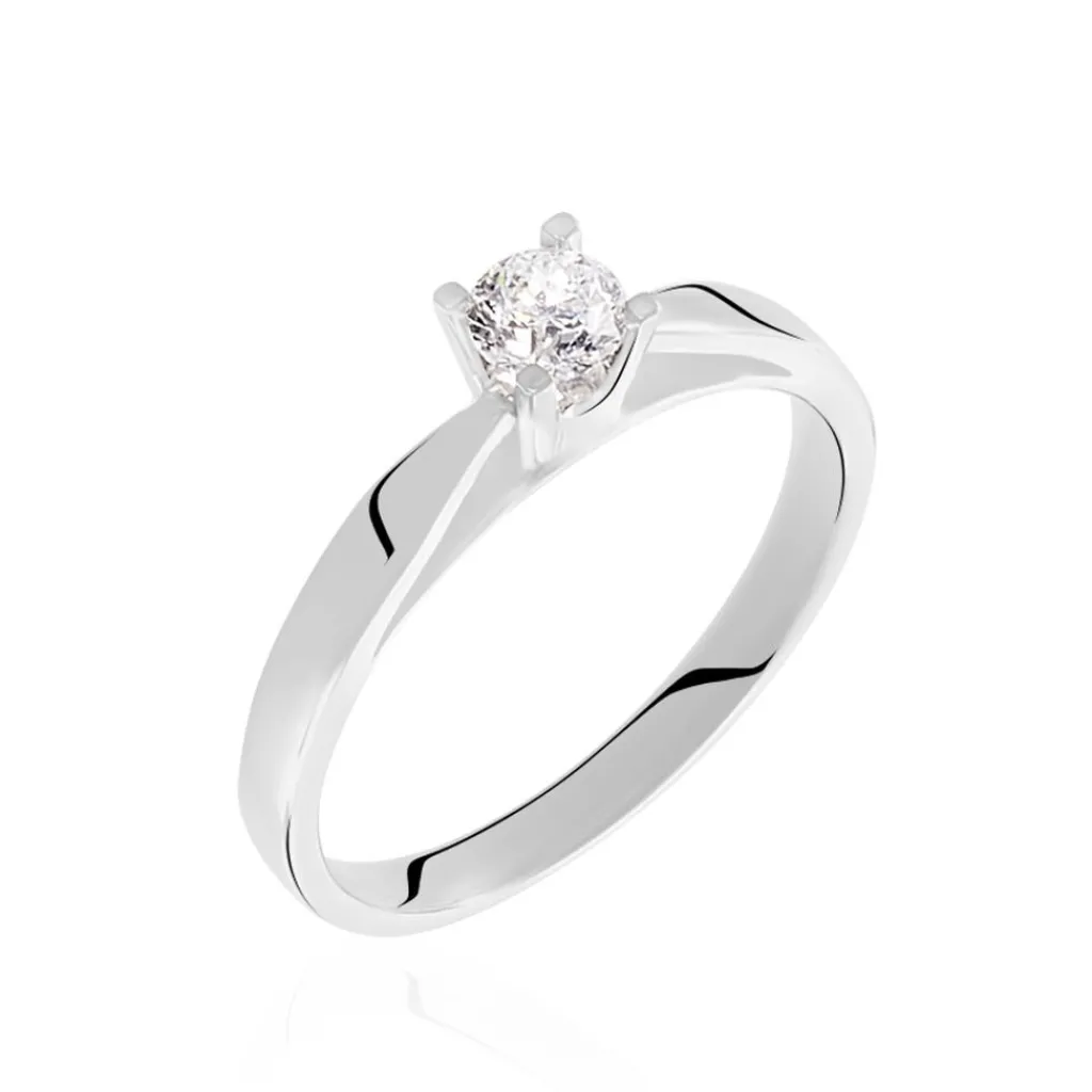 Histoire d'Or Bague Solitaire Celina Or Blanc Diamant Discount
