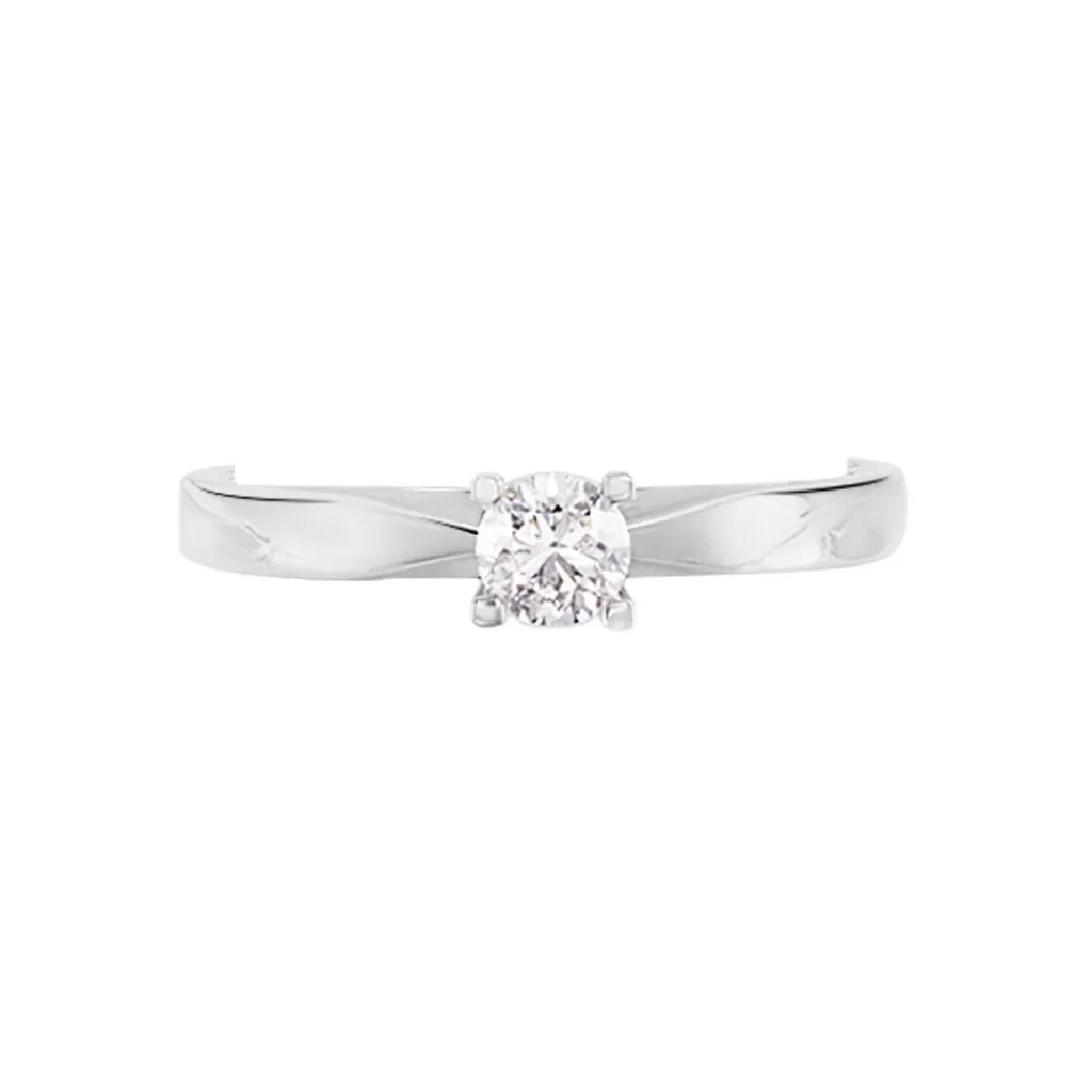Histoire d'Or Bague Solitaire Celina Or Blanc Diamant Discount