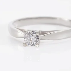 Histoire d'Or Bague Solitaire Celina Or Blanc Diamant Discount