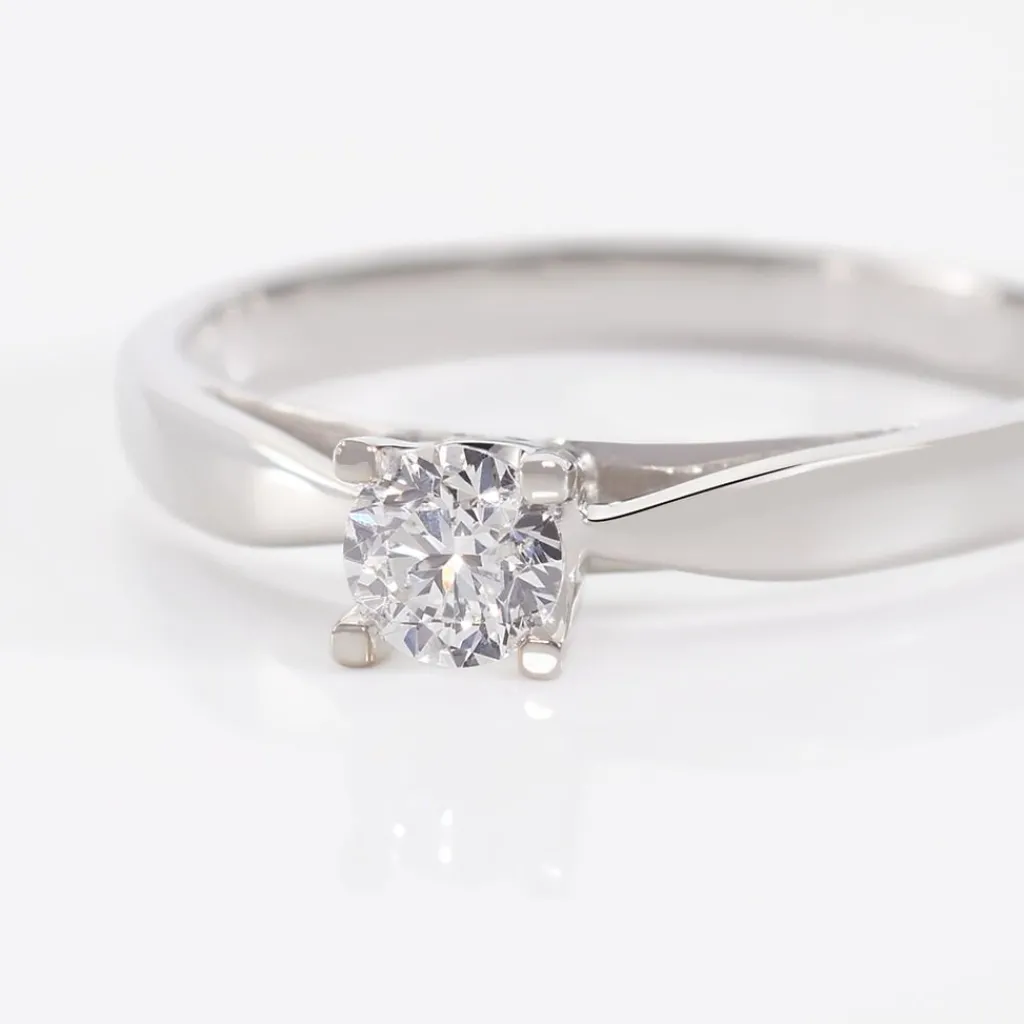 Histoire d'Or Bague Solitaire Celina Or Blanc Diamant Discount