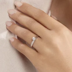 Histoire d'Or Bague Solitaire Celina Or Blanc Diamant Discount