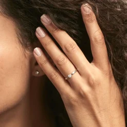 Histoire d'Or Bague Solitaire Celina Or Blanc Diamant