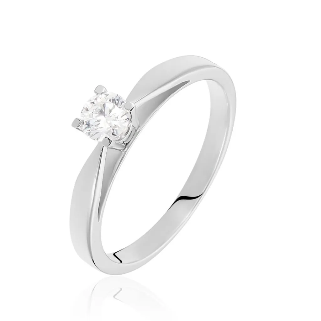 Histoire d'Or Bague Solitaire Celina Or Blanc Diamant Discount