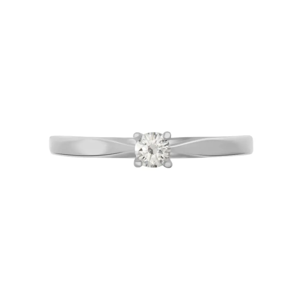 Histoire d'Or Bague Solitaire Celina Or Blanc Diamant Hot