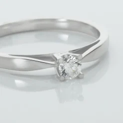 Histoire d'Or Bague Solitaire Celina Or Blanc Diamant Hot