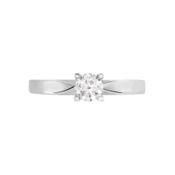 Histoire d'Or Bague Solitaire Celina Or Blanc Diamant Best