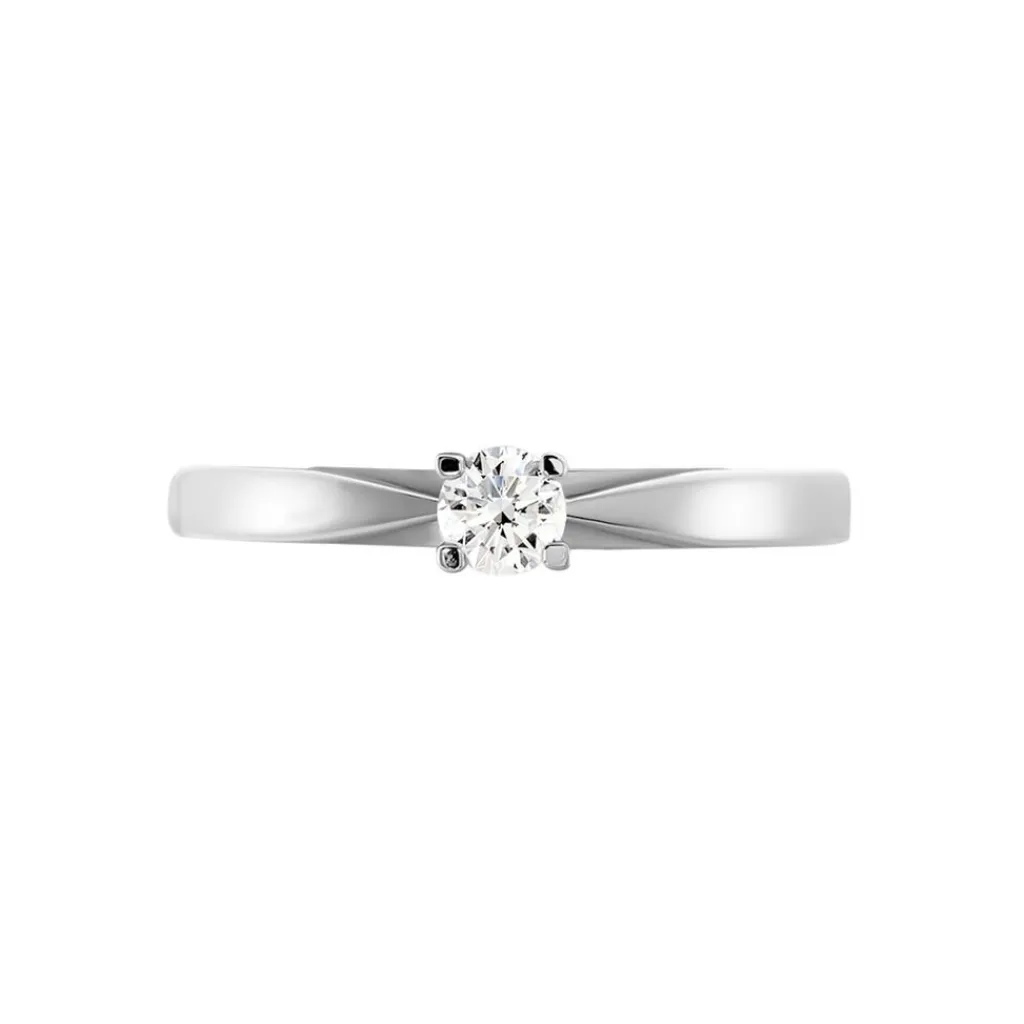 Histoire d'Or Bague Solitaire Celina Or Blanc Diamant
