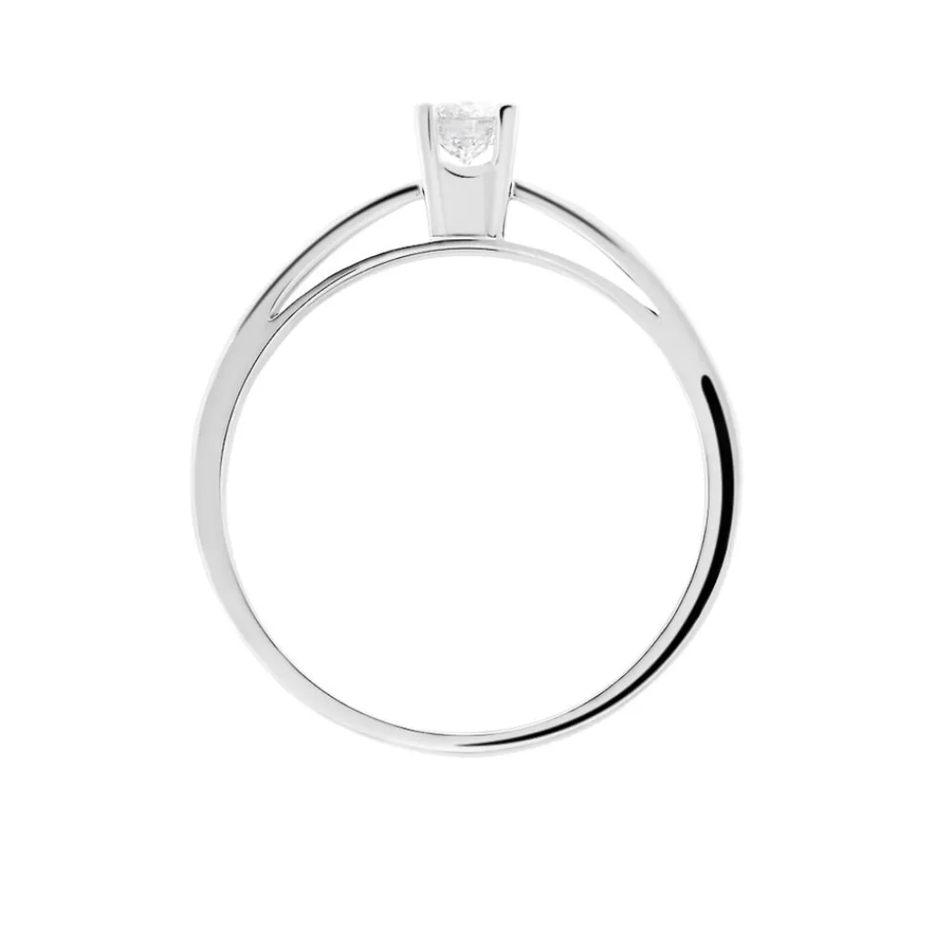 Histoire d'Or Bague Solitaire Celina Or Blanc Diamant