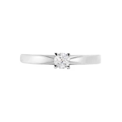 Histoire d'Or Bague Solitaire Celina Or Blanc Diamant New