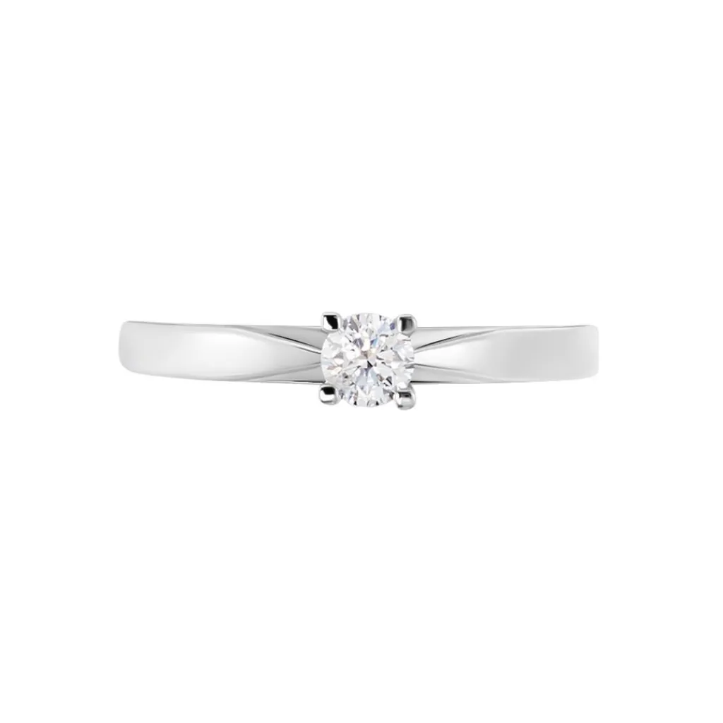 Histoire d'Or Bague Solitaire Celina Or Blanc Diamant New