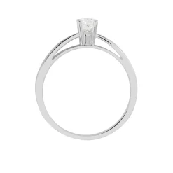 Histoire d'Or Bague Solitaire Celina Or Blanc Diamant New