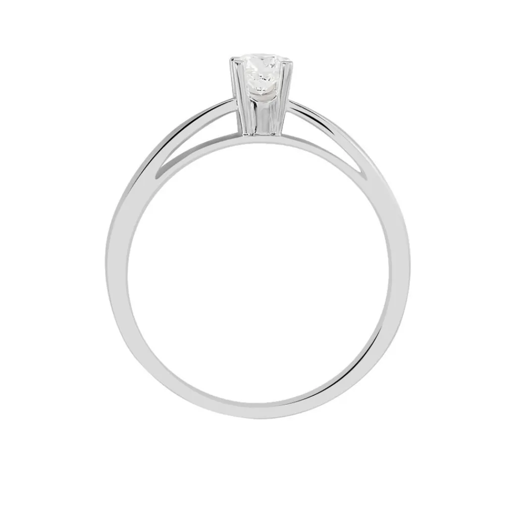 Histoire d'Or Bague Solitaire Celina Or Blanc Diamant New