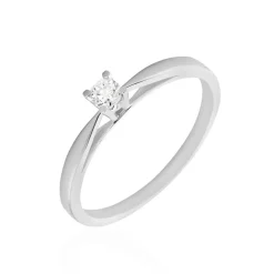 Histoire d'Or Bague Solitaire Celina Or Blanc Diamant Clearance