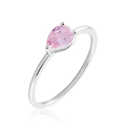 Histoire d'Or Bague Solitaire Cheick Argent Oxyde De Zirconium argent blanc oxyde Clearance