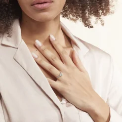 Histoire d'Or Bague Solitaire Crista Or Jaune Topaze Et Oxyde or jaune topaze bleu sky Sale