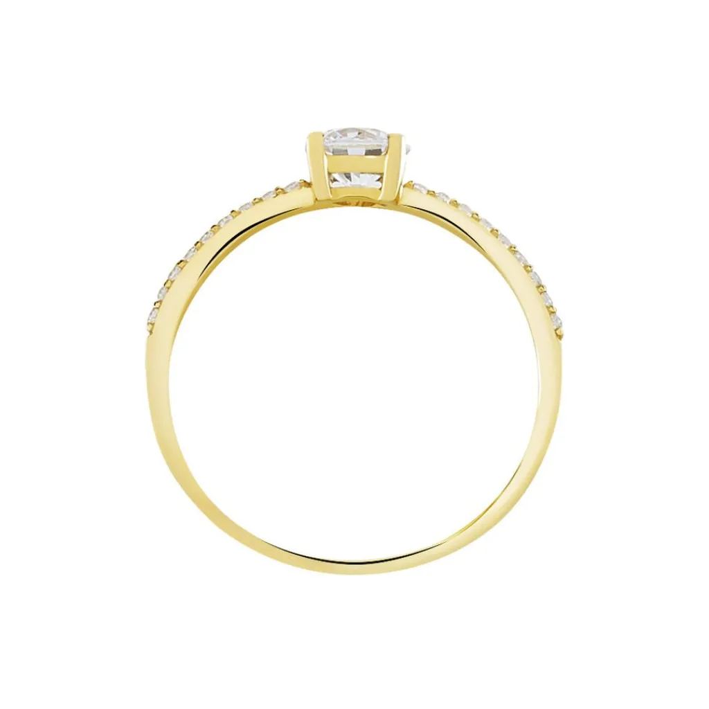 Histoire d'Or Bague Solitaire Dayna De Zirconium or jaune oxyde Clearance