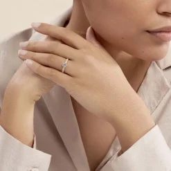 Histoire d'Or Bague Solitaire Dayna De Zirconium or jaune oxyde Clearance