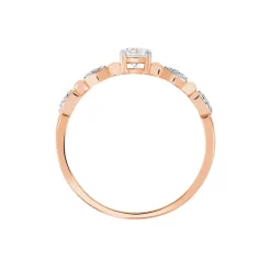 Histoire d'Or Bague Solitaire Eloize Or Rose Diamant Sale
