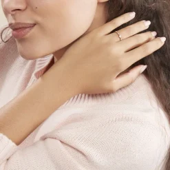 Histoire d'Or Bague Solitaire Eloize Or Rose Diamant Sale